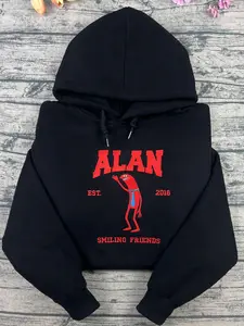 Smiling Friends Embroidered Sweatshirt, Gift For Friends, Embroidered Christmas 2025 Shirt, Hoodie