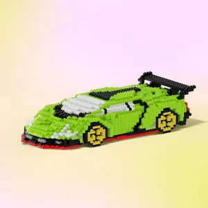 Sports Car Design Building Blocks Brick, 6000pcs Creative Car Building Toy, DIY Assembly Models for Adults, Home Decoration, Building Block Sets, Model Car Kit