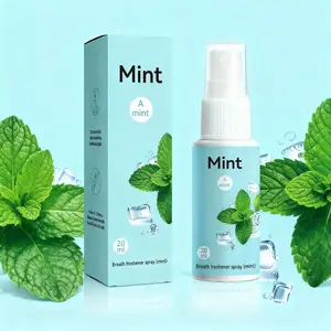 On-The-Go Fresh Breath Mist, Minty Freshness, Instant Cooling Sensation, Pleasant Sweet Finish, Oral Care Refreshment, Mint Breath Spray