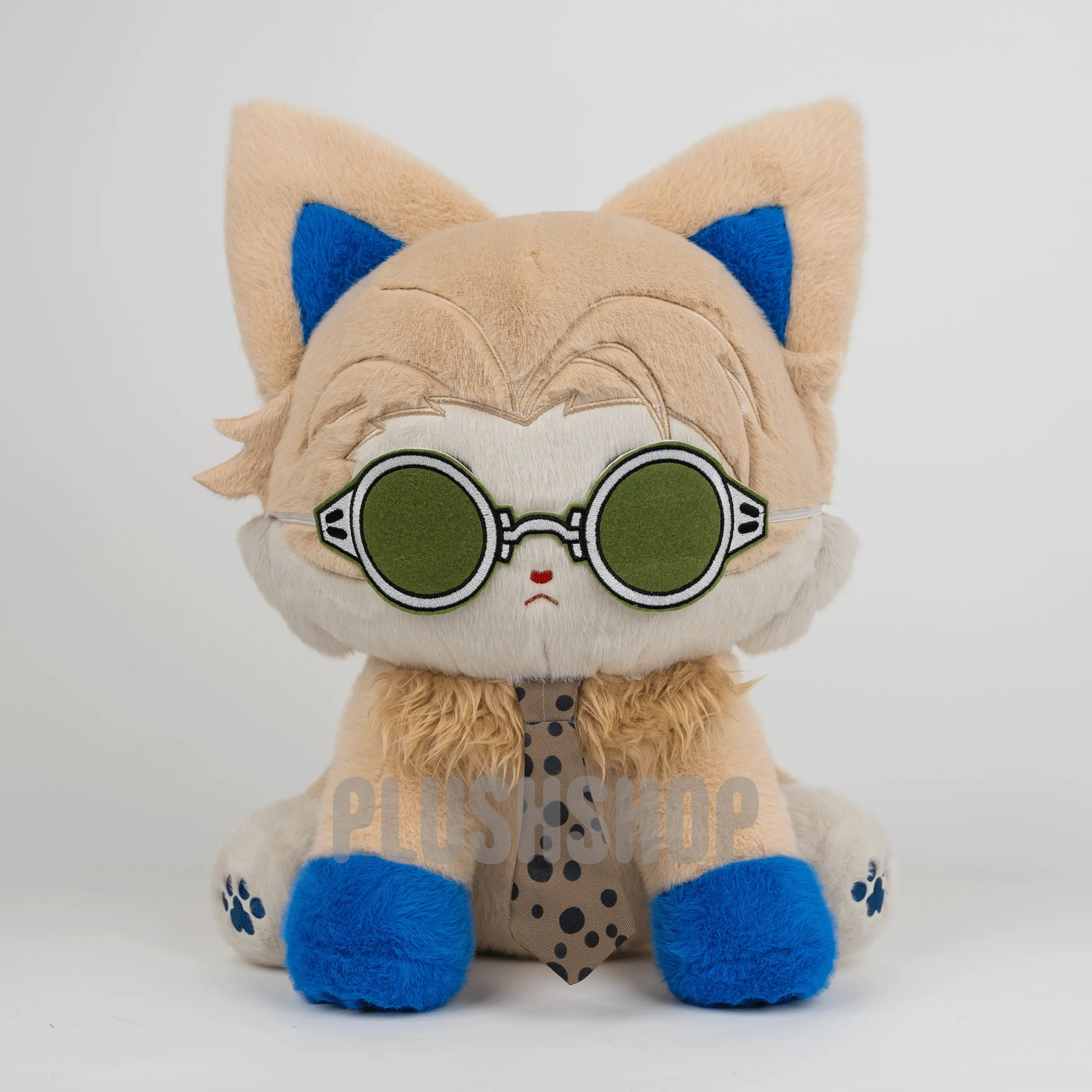 PLUSHSHOP 17in Kentmeow Kawaii Aesthetic Stuffed Plushie - Super Soft Fluffy Fabric, Whimsical Doll, Restocked Anime Toy, Kawaii Stuffed Animal, Stuffed Animal Collectibles, Cuddly Gift for Kids
