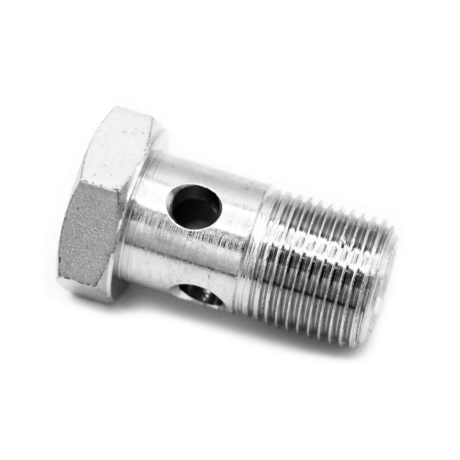 Mecanil Metal Threaded 3/8" Banjo Bolt, Single Bolt for Banjo Fittings (B69)
