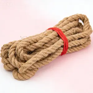 Twisted Manila Rope 1/2 Inch Diameter 20 Feet Long, Natural Jute Fiber for Cat Scratching Post, DIY Crafts, Camping, Hammock Making, Tug of War, Reusable and Durable for Home Decor and Outdoor Projects