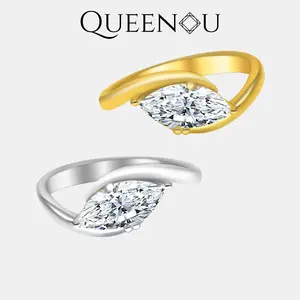 【915】Valentine's Flash Medieval Minimalist Wave 1CT Synthetic Moissanite Rings