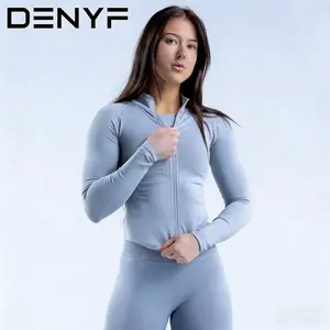 Vibe Outdoor Stylish Zip-Up Workout Jacket for Women  Lightweight & Breathable Gym Coat for Yoga Running Hiit