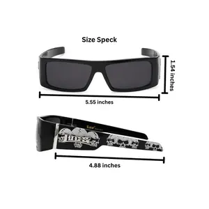Hardcore Shades Flat Top Skull Sunglasses | Original & Authentic Locs tiktok shop glasses