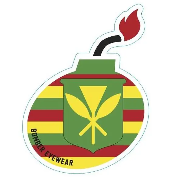 Decal Kanaka Maoli Hawaii Bomb Sticker Decal Kanaka Maoli Hawaii Bomb Sticker