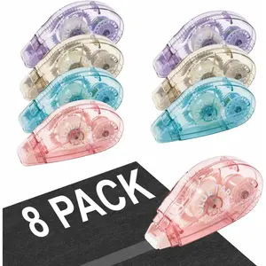 Double-Sided Tape Runner, count of 8, 0.31 Inches x 26 Ft Adhesive Tape Runners, Craft Supplies for Scrapbooking, Gift Wrapping, and Paper Art.