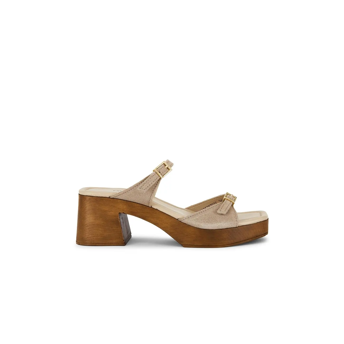 Free People Beck Buckle Clog in Sunstone Sand