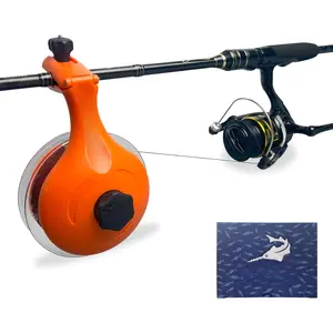 Fishing Line Winder, Reel Spooler with Unwinding System, Spool Holder with Handhold & Clamps, Anti-Twist Spooling Station, Adjustable Versatile Accessories for Baitcasting and Spinning Reel