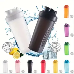 Large Sports Shaker Cup With Metal Stirring Ball For Protein Powder Shake Drink Mixing Sports Water Bottle Suitable For Sports