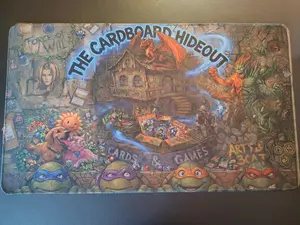 The CardBoard Hideout Playmat for Mtg 24x14inch Tcg & board game mat