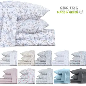 Ruvanti Cotton Satin Sheets - Queen Size Bedding Set for Luxury Experience, Deep Pockets, Cooling & Breathable