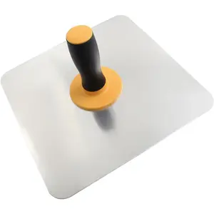 12 Inch Aluminum Plaster Hawk, Mortar Board Holder with Soft Handle, Plastering Hawk Tool for Mortar, Drywall