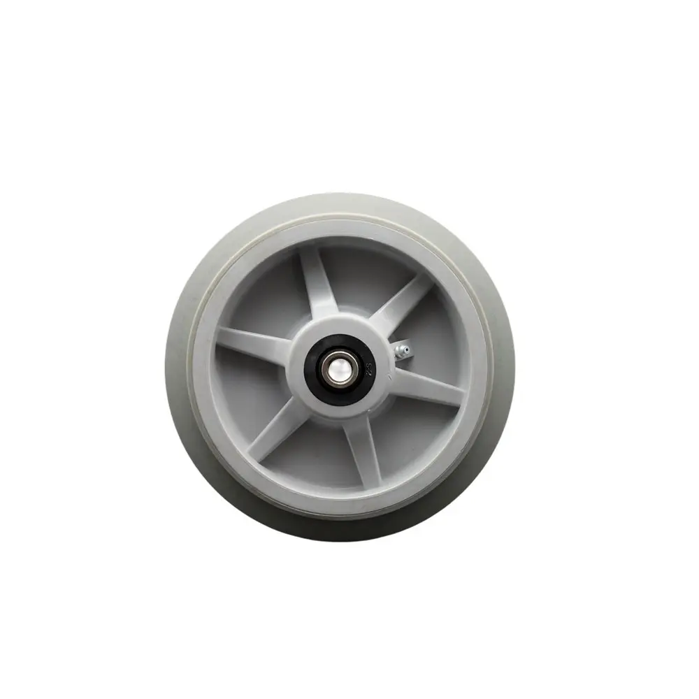Service Caster SCC-TPRRF820 Rubber Castors, 8x2 in. Thermoplastic Rubber Flat Tread Wheel Only, Roller Bearing, 0.5 in. Bore, 600 lbs Capacity, Oil & Grease Resistant for Clean Environments