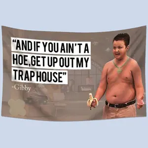 Sarcastic Trap House Banner with Grommets - 3x5 FT Polyester Flag for Porch, Gaming Room, Music Festival & ironic Home Decor