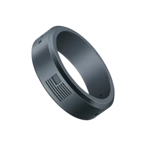 Stone Grey Ring - Black Finish, Simple Design, Durable Material, Ideal for Everyday Wear Personalized Jewelry