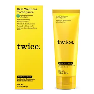 Fluoride Toothpaste with Cooling Spearmint for Fresh Breath & Cavity Protection, 3.4 oz