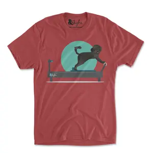 Black Doodle on Reformer - Tri-Blend Unisex Tee