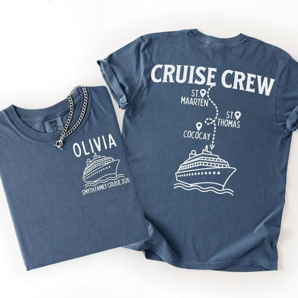 Comfort Colors Cruise Crew Shirt Personalized Family Cruise 2026 Tee Custom Vacation Shirt Caribbean Cruise Matching Family Gift - The William