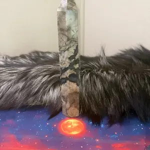 Big Volcano Agate 10.5 in UV reactive Tower