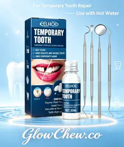 Oral Temporary Missing Tooth Repair Kit, Moldable False Teeth Replacement Set with Dental Tools, Single Item