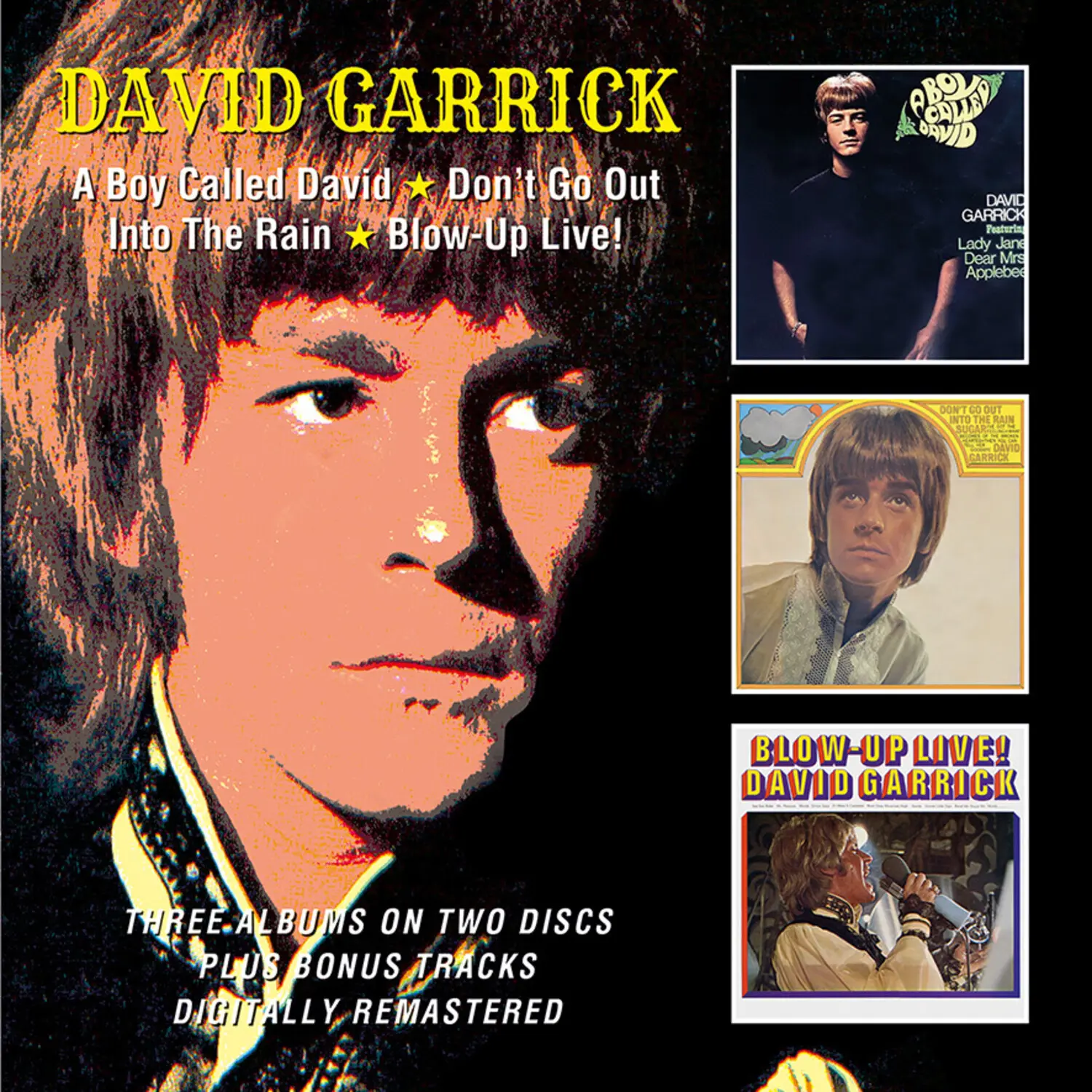 David Garrick - A Boy Called David / Don't Go Out Into The Rain / Blow-Up Live! Plus Bonus Tracks  [COMPACT DISC - CD] Bonus Tracks, UK - Import