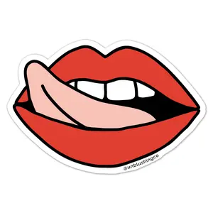 Lip + Tongue Sticker