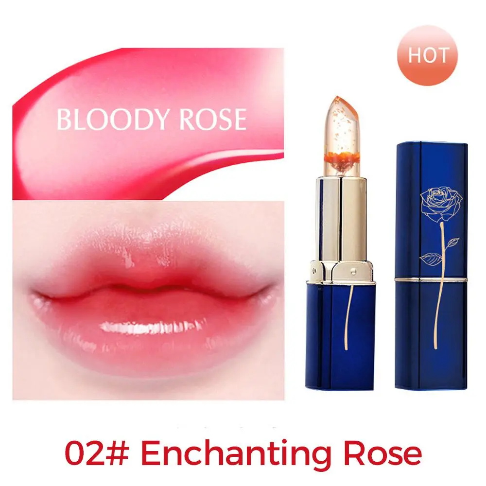 3-Color Flower Color-Changing Lipstick - Hydrating Formula, Unique ...