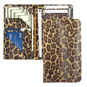 Server Book,  Server Books for Waitress Cute, Waiter Receipt Book, PU Leather Waitress Book with Zipper Pocket, Waitress Accessories, Leopard