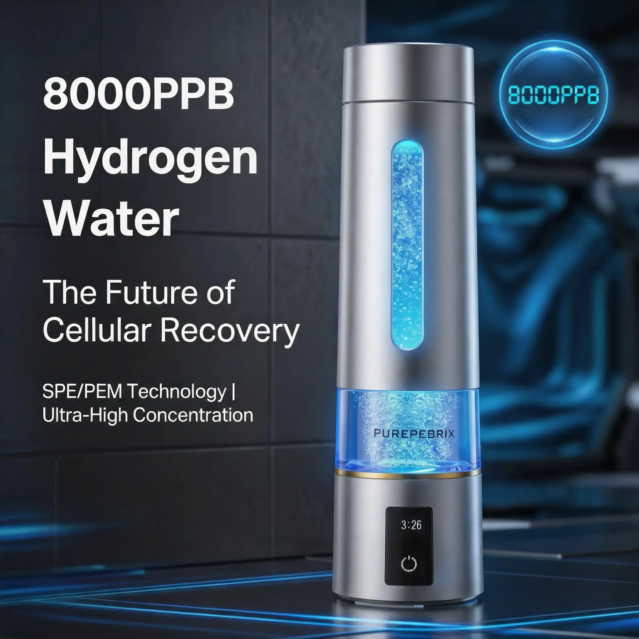 Hydrogen Water Bottle H8000