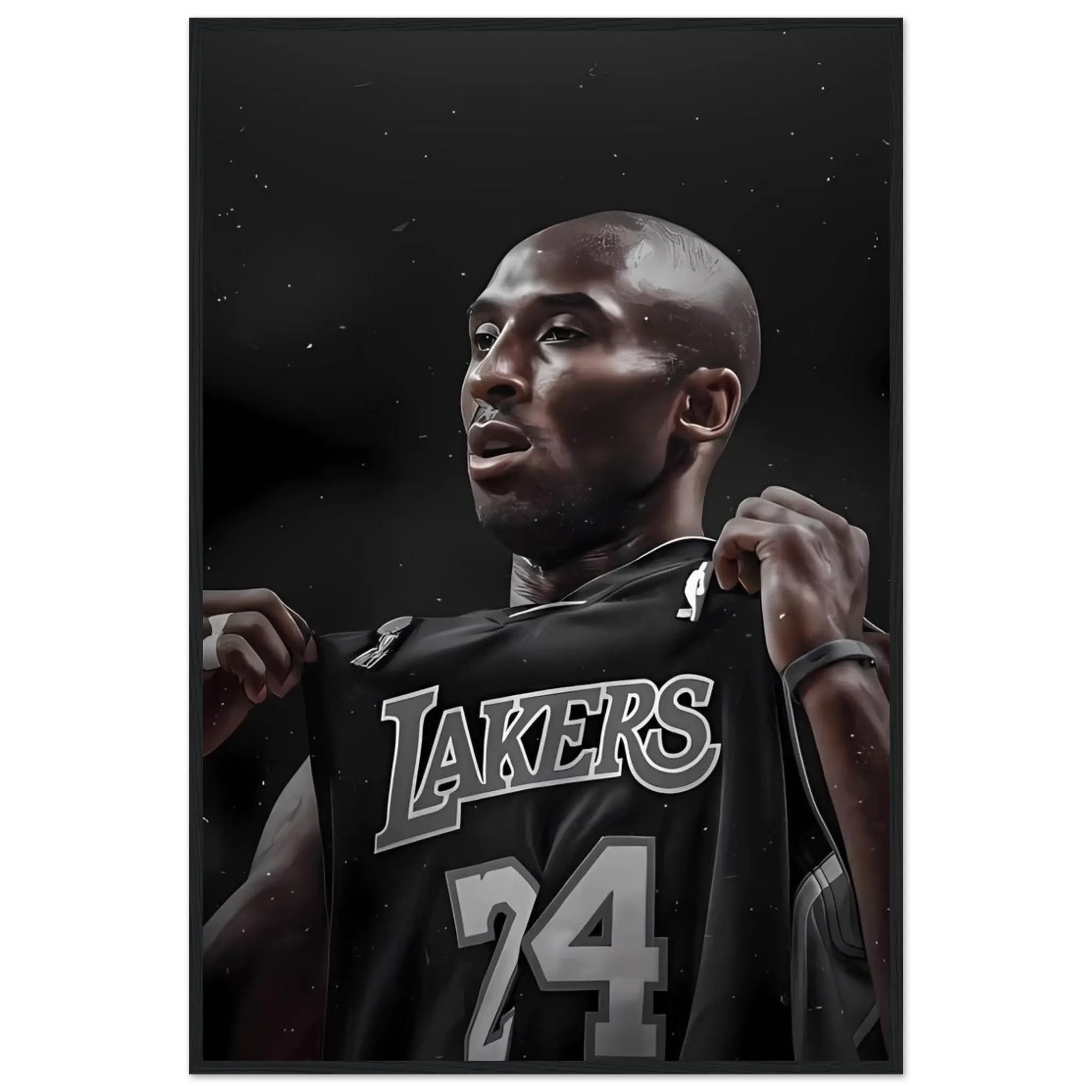 Kobe Bryant, Mamba Forever - Shatterproof Plexiglass Wooden Framed Poster