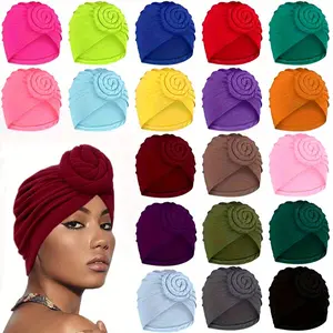 10Pcs/Set European and American Sports Yoga Fitness Hair Tie Hat, Women's Stretchy Solid Color Hair Accessory, Classic African Style Knitted Hair Hat