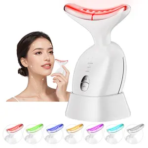 7 in 1 Facial Massage Tool, Portable Thermal and Vibratory Facial Massage Skin Care Tool for Home Use, Women's Holiday Skin Care Gifts