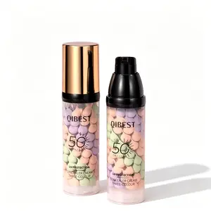 3-Color Correcting Facial Serum & Makeup Base Primer - SPF 50 PA+++, Moisturizing, Oil Control, Refreshing, Waterproof, Sweatproof, Complexion Balancing Sunscreen Primer