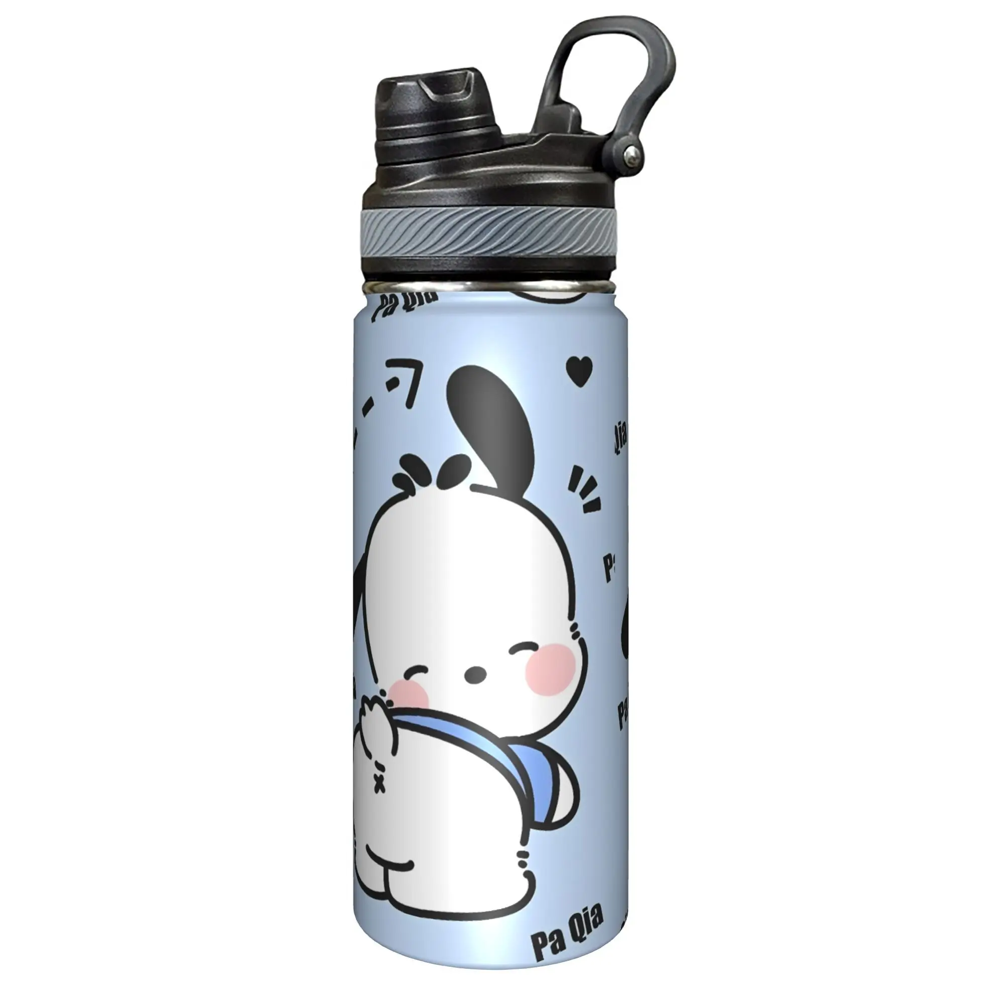 1x Large 20oz Pachacco Vacuum Insulated Tumbler - Double-Wall Vacuum Flask with Lid, Charming Pastel Kawaii Anime Character, Ideal Gift for Birthdays, Valentine's Day, 1 X Large 20Oz Pachacco Tumbler
