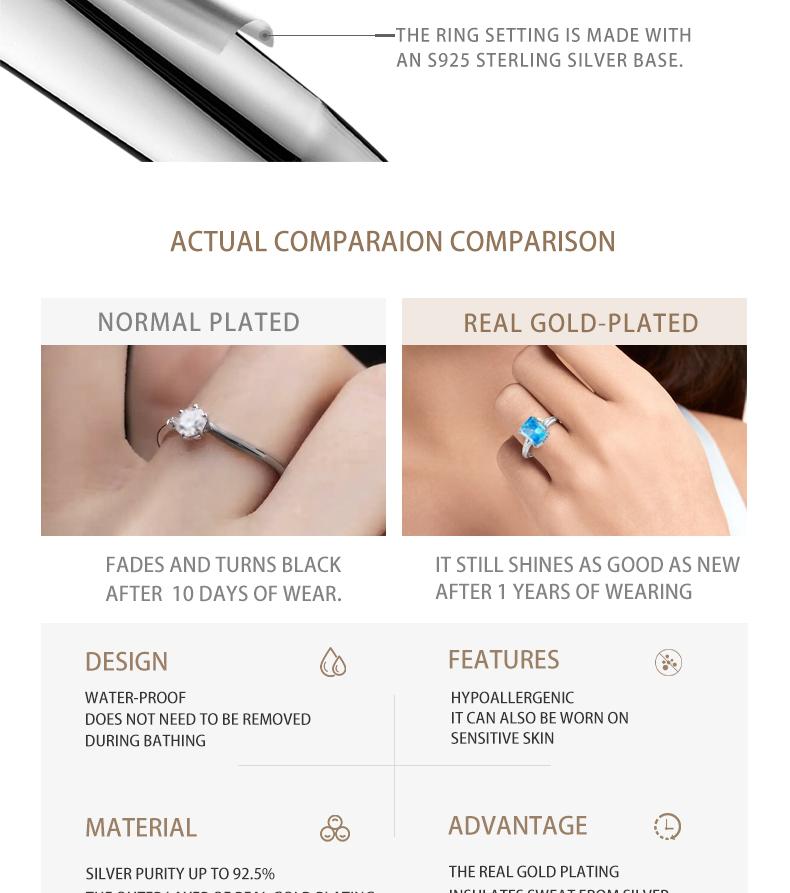 [Venus Jewelry] Synthetic Mossianite 3 CCT Green VVS 1 Solid SIlver Ring Square Halo 925 Silver Ring