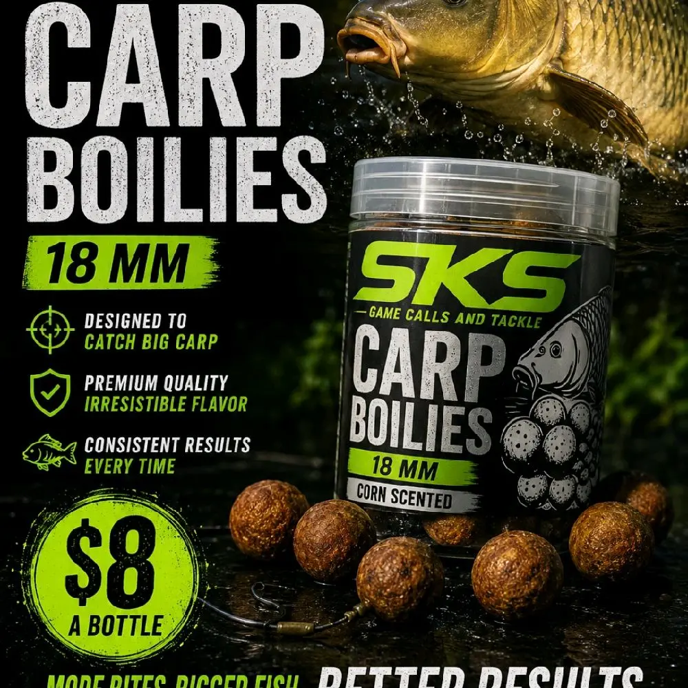Carp Boilies - High-Nutrition Fishing Baits for Carp Angling, Floating/Sinking Options for Freshwater Fishing