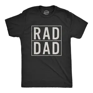 Mens Rad Dad Funny Cool Best Dad Fathers Day Family Gift T shirt for Dads Mens Funny T Shirts Cool Vintage Fashion T-Shirt Gift Classic Menswear Dad Joke Apparel for Men Novelty Tees for Guys Black