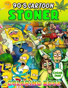 90's Cartoon Stoner Coloring Book- Paperback Edition