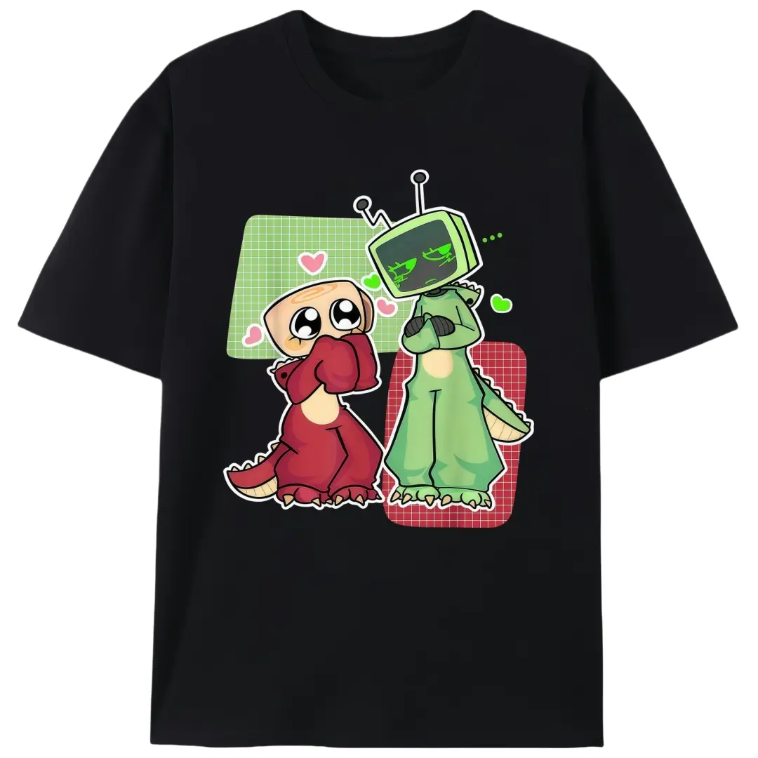 Women's Vee And Shelly From Dandy's World 2025 T-Shirt - Funny Print Shirts, Cute Graphic Tee