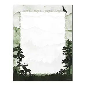 The Great Outdoors Letterhead Sheets - 8.5" x 11" - 25 Sheets (olh52125)