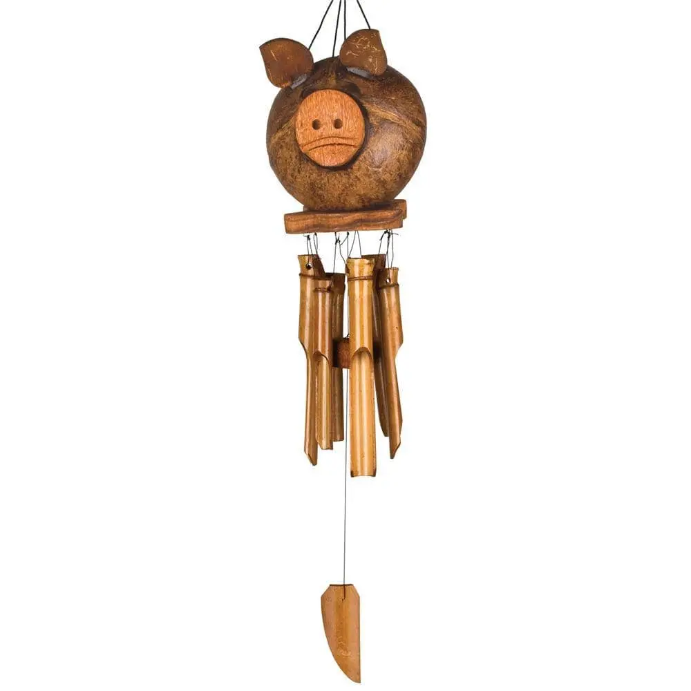 Coco Pig Bamboo Chimes by Woodstock Chimes