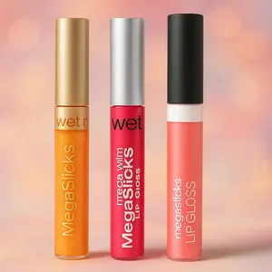 Wet n Wild Assorted Lip Glosses Bundle - MegaSlicks, Gloss Variety Pack for Versatile Use & Endless Possibilities