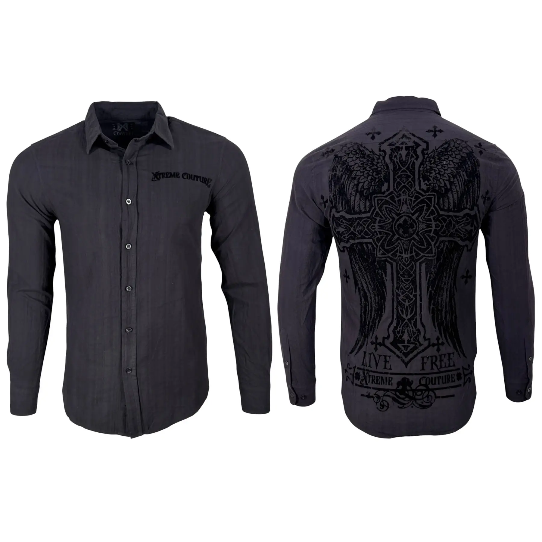 Xtreme Couture by Affliction Men's Button Down Long Sleeve