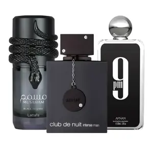 CLUB DE NUIT INTENSE + 9 PM + Musamam Black Intense -- 3 piece bundle