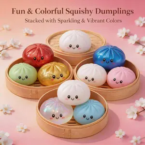 Blind Box 2026 New Glitter Dumpling Squishy, More Surprises,Dumpling Squishy Mystery Box Random Mystery Gift Box, Random -1PC