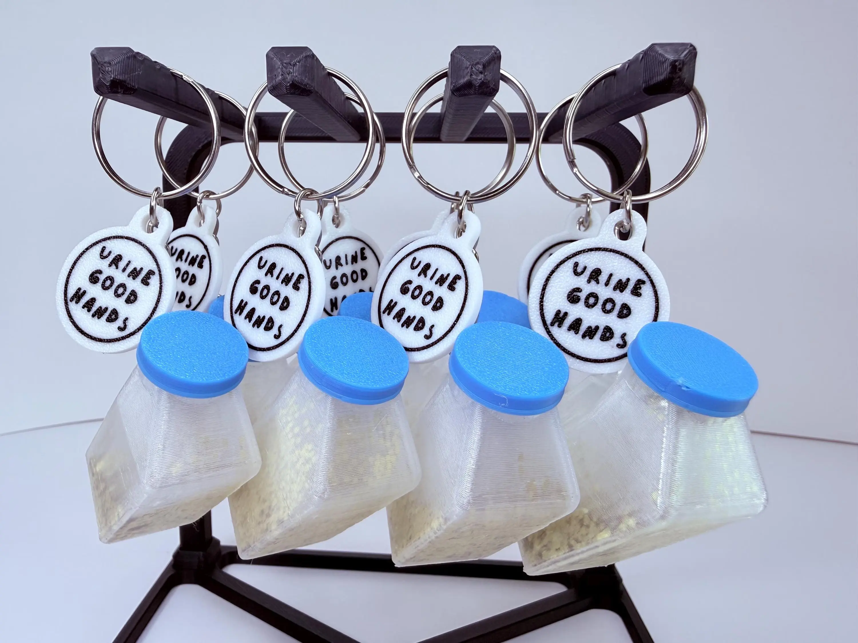 Humor Mini Urinal Hangable Keychain, Medical Staff Nurses Gift, Healthcare Worker Fashion Accessory