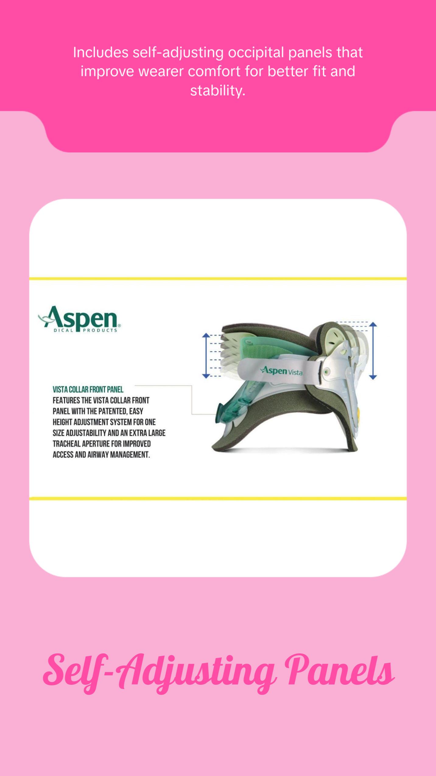 Aspen Vista MultiPost Adjustable Cervical Collar L0180 Healthcare Tool