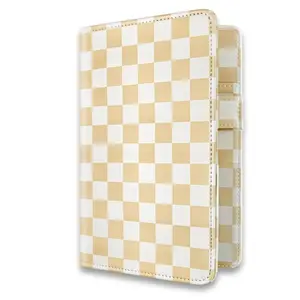 Waitress Server Book Retro Checkerboard Wallet Organizer Guest Check Holder For Restaurant Waitstaff