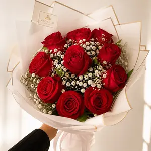 ARREGLO DE ROSAS FRESCAS NATURALES